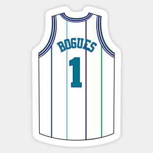 Muggsy Bogues Charlotte Jersey Qiangy Sticker